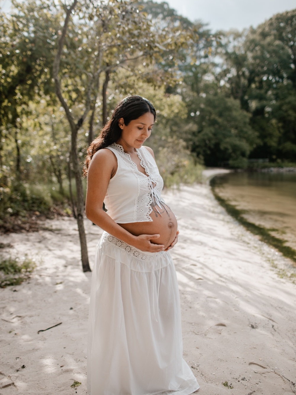 Women’s White Maxi Skirt and Top - Lightweight Boho Style